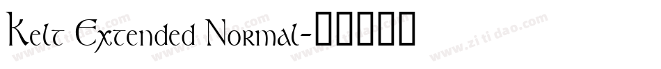 Kelt Extended Normal字体转换